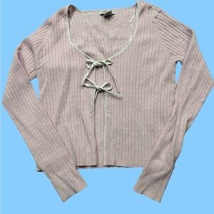 Sincerely Jules Light Pink Ribbed Top